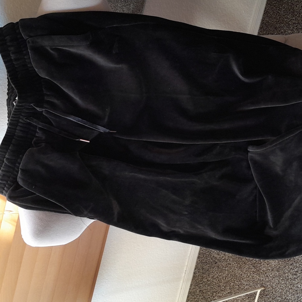 PUMA Black Velvet Jogger Pants NWOT
